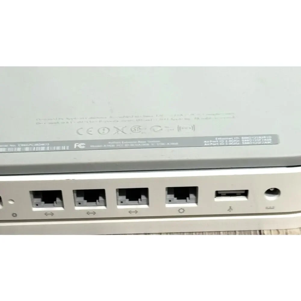 Apple Air Port Extreme Base Station 802 Wifi A1408 - OEM Power Cord & Ethernet
